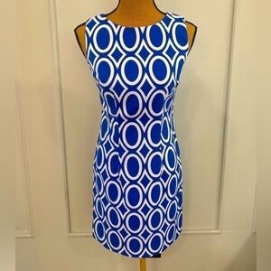 Sleeveless, Royal Blue and White ALYX Dress‎